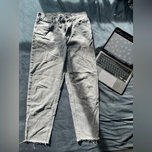 Forever 21 Black Crop Jeans